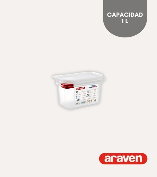 Fiambrera Hermética con Tapa de Araven