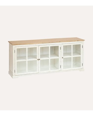 Aparador Oblia con 3 Puertas de Madera de Acacia y MDF