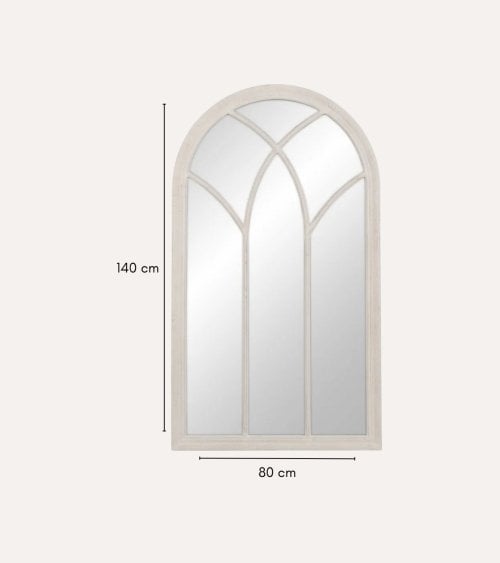 Espejo de Pared Ventana Fairie de Madera