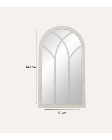 Espejo de Pared Ventana Fairie de Madera