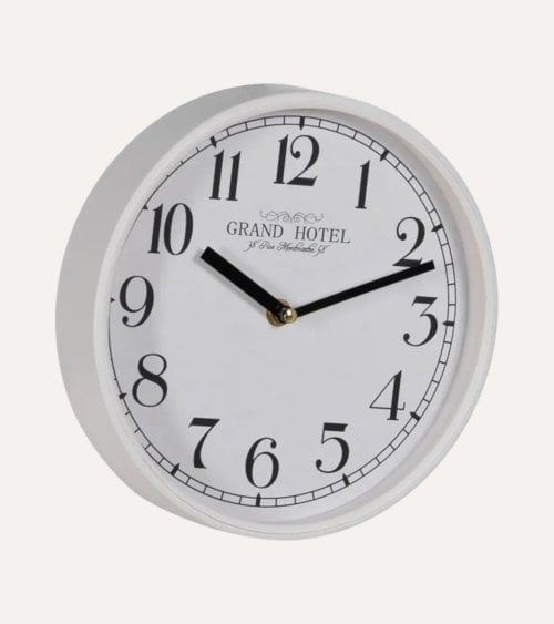 Reloj de Pared Grand Hotel de Madera y Cristal