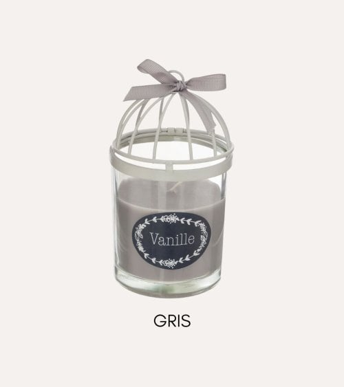 Vela Aromática Jaula de Pájaros de Cristal