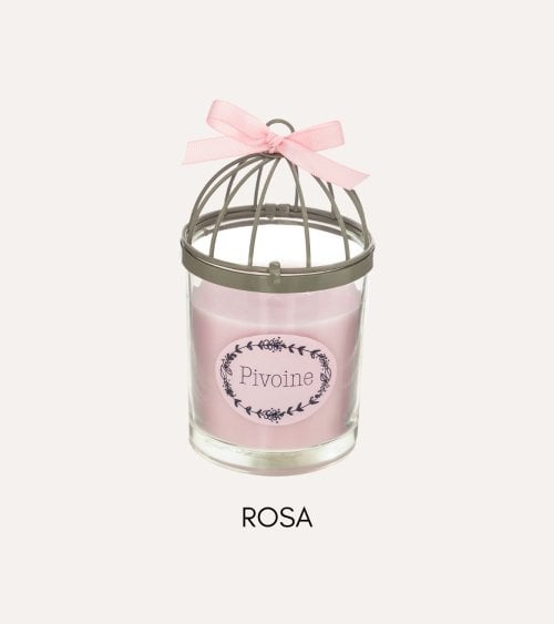 Vela Aromática Jaula de Pájaros de Cristal