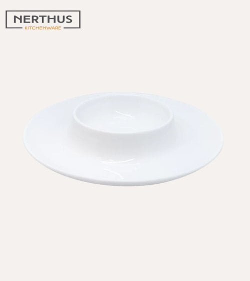 Plato para Aperitivos y Salsa de Porcelana