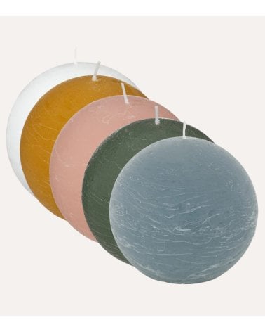 Vela Bola Decorativa Olia de Cera