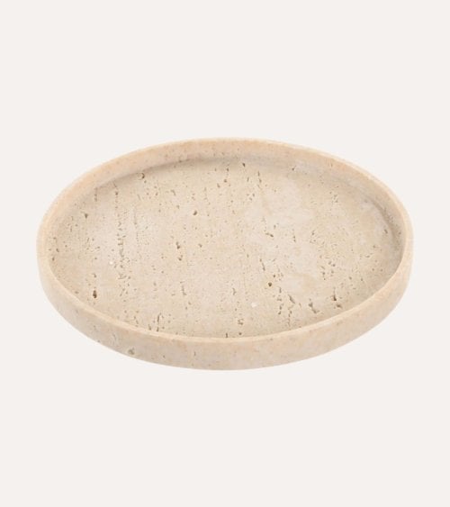 Bandeja Decorativa Efecto Travertino de Resina