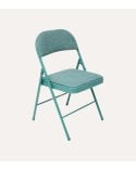 Silla Plegable Jaspeada de Acero y Poliéster