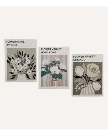 Cuadro Impreso Flower Market de Lienzo