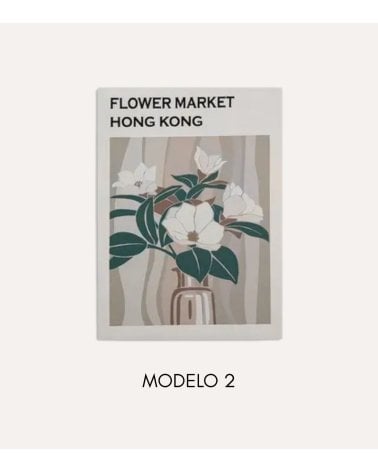 Cuadro Impreso Flower Market de Lienzo