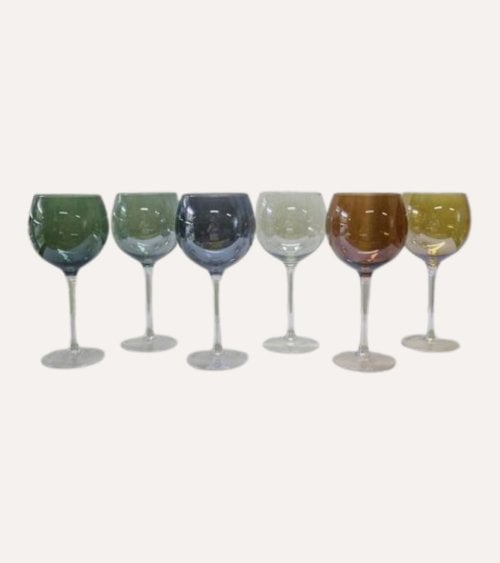 Set de 6 Copas de Vino Lucia de Vidrio