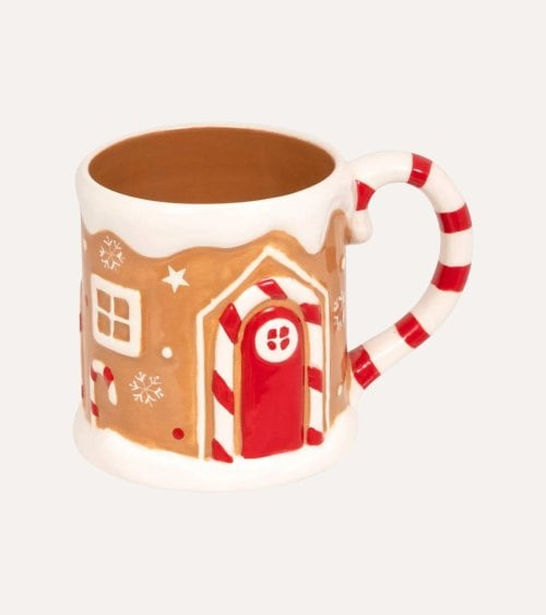 Taza Mug Casita de Jengibre y Caramelos de Dolomita