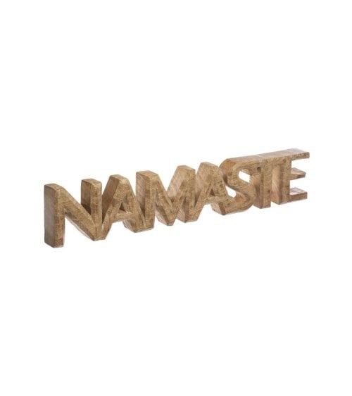 Figura Decorativa de Madera Namaste-1