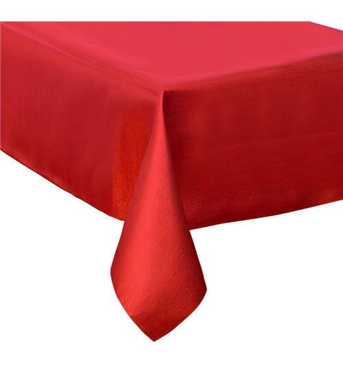 Mantel rojo brillo 140 x 240 cm.