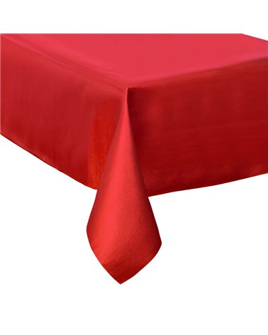 Mantel rojo brillo 140 x 240 cm.