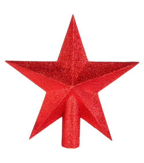 Crest Star 22cm rojo brillo