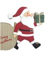 Figura de Papa Noel con Saco de Regalos