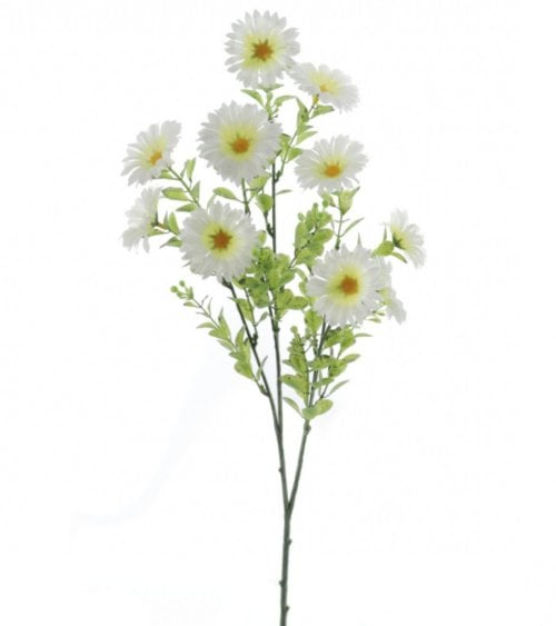 Margarita Blanca Artificial de 70 cm - Decoracion Floral para Interiores-1