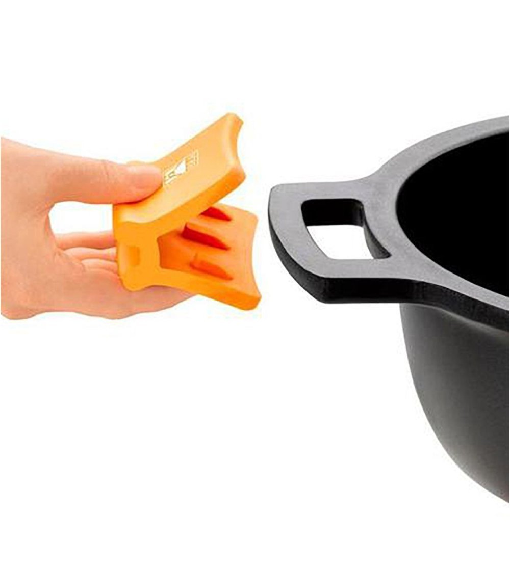  Braisogona Efficient - Juego de 3 sartenes de aluminio, color  naranja : Hogar y Cocina